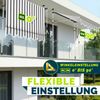 tillvex Balkonmarkise 350 cm Grau/Weiß Gelenkarm Markise Klemmmarkise Sonnenmarkise Balkon ohne Bohren Bild 2