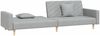 vidaXL Schlafsofa 2-Sitzer mit 2 Kissen Hellgrau Stoff 375899 Bild 4
