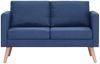 vidaXL 2-Sitzer-Sofa Stoff Blau [281355] Bild 3