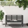 vidaXL Gartenbank Grau 111,5x53x71 cm Massivholz Kiefer 825137 Bild 3