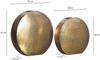 Deko Vase 2er Set Aluminium Gold Blumenvase Modern Bild 4