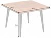 Industrie-Design Couchtisch RANIC ca. 60cm Akazie Baumkante Metallbeine Bild 5