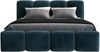 Polsterbett DONA 140x200 ohne Matratze mit Bettkasten und Lattenrost. Farbe: Azur 12 Bild 3