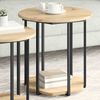 vidaXL Beistelltisch-Set mit Regal 2 pcs Braun 869719 Bild 4