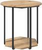 vidaXL Beistelltisch-Set mit Regal 2 pcs Braun 869719 Bild 5