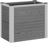 vidaXL Hochbeet Grau 50 x 30 x 42 cm WPC und Aluminium 42039082 Bild 2