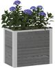 vidaXL Hochbeet Grau 50 x 30 x 42 cm WPC und Aluminium 42039082 Bild 3