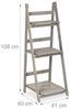 Relaxdays Blumentreppe Holz grau Bild 5
