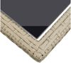 vidaXL Gartentisch Beige 110×53×72 cm Glas und Poly Rattan 46454 Bild 3