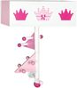 roba Kindergardarobe 'Krone' - zur Befestigung an der Wand - bedrucktes Holz - Rosa lackiert Bild 4