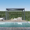 Weide Classic | Pergola Aluminium freistehend | 3 x 4 M | Lamellendach anthrazit Bild 2