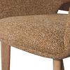 Esszimmerstuhl Murat aus Chenille-Stoff, modern, Gelb Natur, weiche Polsterung, Holzgestell Bild 5