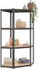 vidaXL Regale mit 4 Böden 2 Stk. Anthrazit Stahl & Holzwerkstoff, 80 x 40 x 160 cm und 75 x 75 x 160 cm Bild 4
