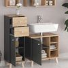 Badmöbel-Set Senyo Anthrazit 4 Teile Vicco Bild 5