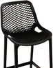 Barhocker modern Schwarz LORL - Kunststoff, 105x45x53cm Barhocker mit Lehne Tresenhocker Barstuhl Küchenhocker Thekenhocker hoher Stuhl Bild 4