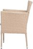2er-Set Armlehnstuhl SHARON Polyrattan Natural Gartenstuhl Stuhl Armlehnsessel inkl. Kissen Bild 2