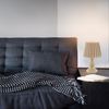 Tischlampe, Metall, Stoffschirm, sandfärbig Bild 2