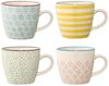 Bloomingville Becher Bloomingville Patrizia Becher Yellow Steingut 4er Set, Steingut Bild 5
