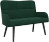 vidaXL 2-Sitzer Sofa Dunkelgrün 115 x 61 x 87 cm Samt (V) 42028942 Bild 2