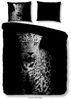 Pure Microfaser Bettwäsche 3 teilig Bettbezug 200x220 cm Kopfkissenbezug 60x70 cm Hans 2513.04.02 Black Bild 2