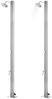 vidaXL Gartendusche mit Brauner Bodenplatte 220 cm Edelstahl 3070778 Bild 2
