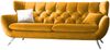 KAWOLA Sofa CHARME 2,5-Sitzer Velvet curry 94 x 95 x 200 cm Bild 3