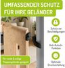 BOMI Türschutzgitter Y-Adapter zur Montage von Babygitter an Treppen (4 St), Befestigung der Treppe - Ohne Bohren - Rutschfest Bild 4
