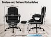 ALFORDSON Bürostuhl Gaming ergonomisch Schwarz Lordosenstütze Massage Bild 2