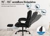 ALFORDSON Bürostuhl Gaming ergonomisch Schwarz Lordosenstütze Massage Bild 4