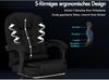 ALFORDSON Bürostuhl Gaming ergonomisch Schwarz Lordosenstütze Massage Bild 3