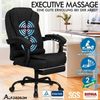 ALFORDSON Bürostuhl Gaming ergonomisch Schwarz Lordosenstütze Massage Bild 5