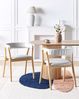 Esszimmerstuhl 2er Set MYLO Holz Hellgrau Bild 3
