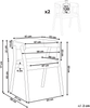 Esszimmerstuhl 2er Set MYLO Holz Hellgrau Bild 2