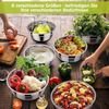 LuxusKollektion Rührschüssel Rührschüssel Set Edelstahl Salatschüssel 6er mit Luftdichtem Deckel Bild 5