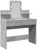 vidaXL Schminktisch mit LED-Beleuchtung Betongrau 100x40x130 cm 848202 Bild 2