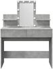 vidaXL Schminktisch mit LED-Beleuchtung Betongrau 100x40x130 cm 848202 Bild 5