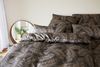 Elegante Mako Satin Bettwäsche Maison Leaves 24551-9 Anthrazit 135x200 Bild 2