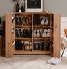Schuhschrank Logu in Eiche Artisan 100 x 110 cm Bild 4