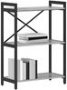 vidaXL Bücherregal Grau Sonoma 60 x 30 x 85 cm Holzwerkstoff 868398 Bild 3