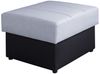 Sofa Schlafsofa LABRI 3-Sitzer inkl. Hocker Schwarz/ Hellgrau Bild 2