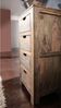 Kommode Sheesham 45x40x100 grau geölt NATURE GREY #54 Bild 2