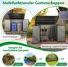 Mülltonnenbox für 2 Mülltonnen Müllbox aus Verzinktem Metall Müllhaus mit 2 Türen Bild 5