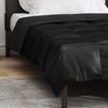 vidaXL Ganzjahresbettdecke Schwarz 155 x 220 cm Satin und Mikrofaser 42025819 Bild 4