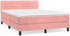 vidaXL Boxspringbett mit Matratze Rosa 140x200 cm Samt 3141370 Bild 2
