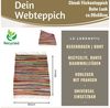 LS-LebenStil Teppich Fleckerlteppich Dehli 90x60 cm Recycelt Baumwolle Boho Flickenteppich, rechteckig, Läufer Fransen Vorleger für Wohnzimmer Flur Kinderzimmer Badezimmer Bild 2