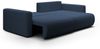 Ecksofa Sofa mit Schlaffunktion CHAIRA Stoff Curio Dunkelblau Ottomane Rechts Bild 2
