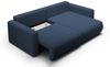 Ecksofa Sofa mit Schlaffunktion CHAIRA Stoff Curio Dunkelblau Ottomane Rechts Bild 3