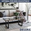 Tischbeine Metall CERMO Schwarz 43x30cm HxB 2er Set inkl. Schrauben + Bodenschoner Tischgestell Tischkufen 2 Stück Tischbein für Holztisch Couchtisch Nachttisch Sitzbank Bild 4