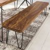 Wohnling Esszimmer Sitzbank, Landhaus Stil, Massiv-Holz, Sheesham, 120 x 45 x 40 cm Bild 3