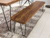 Wohnling Esszimmer Sitzbank, Landhaus Stil, Massiv-Holz, Sheesham, 120 x 45 x 40 cm Bild 5